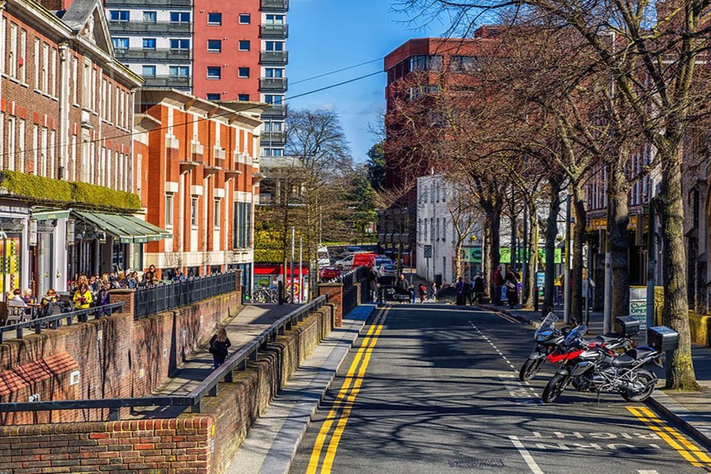 a street with some old house on in Sutton, London