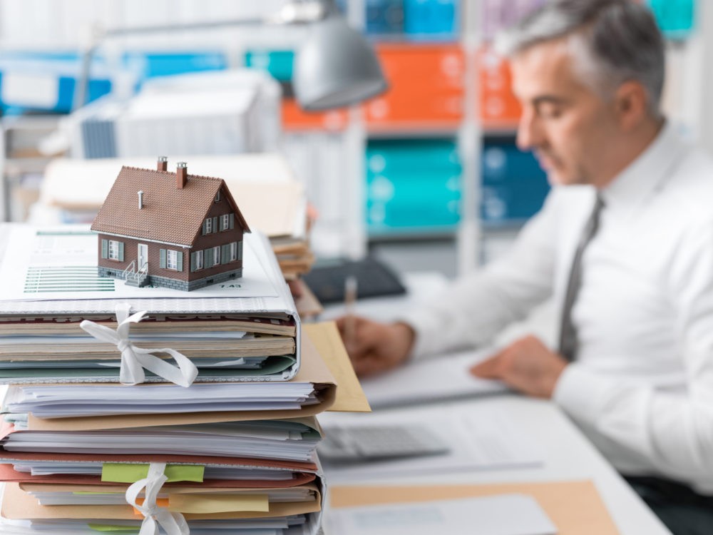 man in an office at home 