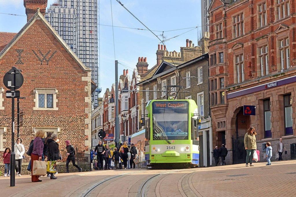 Croydon high street, London