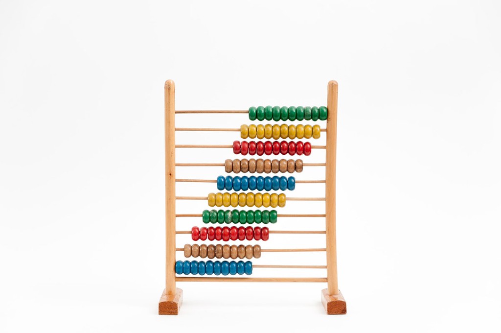 a colourful abacus