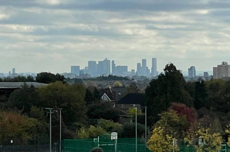 view of the city from broomfield park 