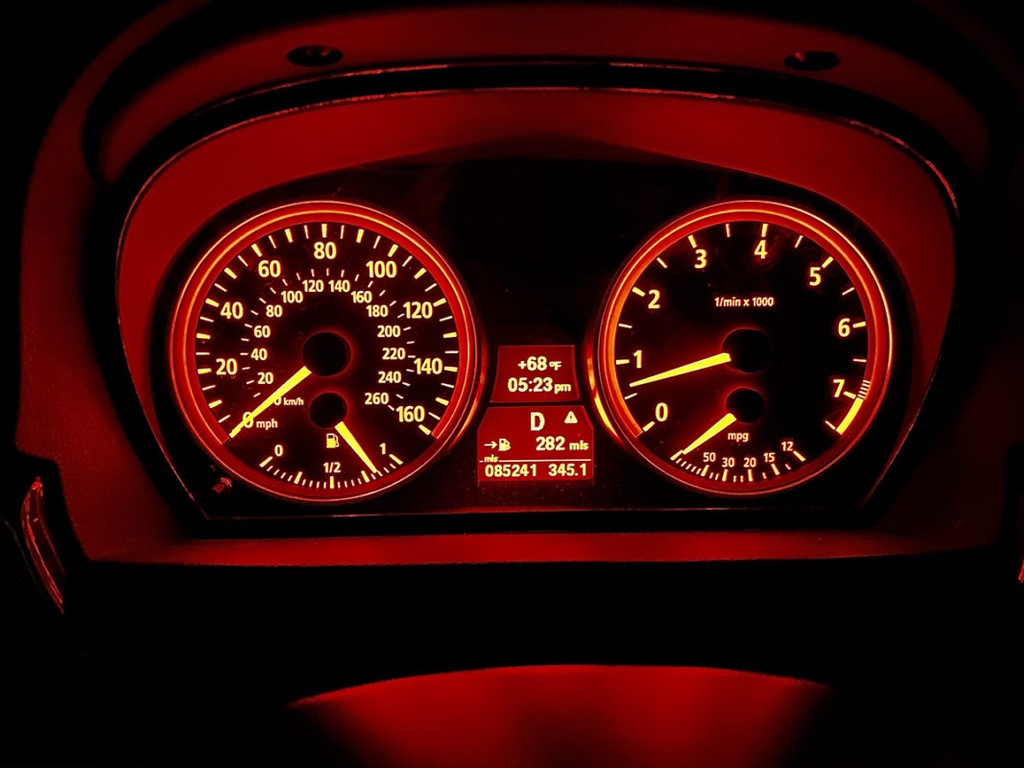 Car mileage odometer 